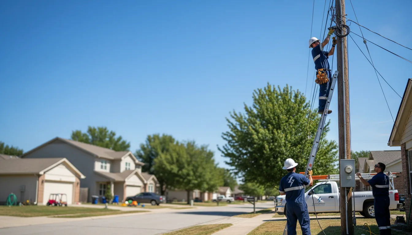 Residential electrician providing installation services in Walling, TN